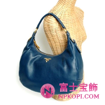 プラダ（PRADA）VITELLO DAINO　レディーストートバッグ　ブルー　BR4311-BBE-016 